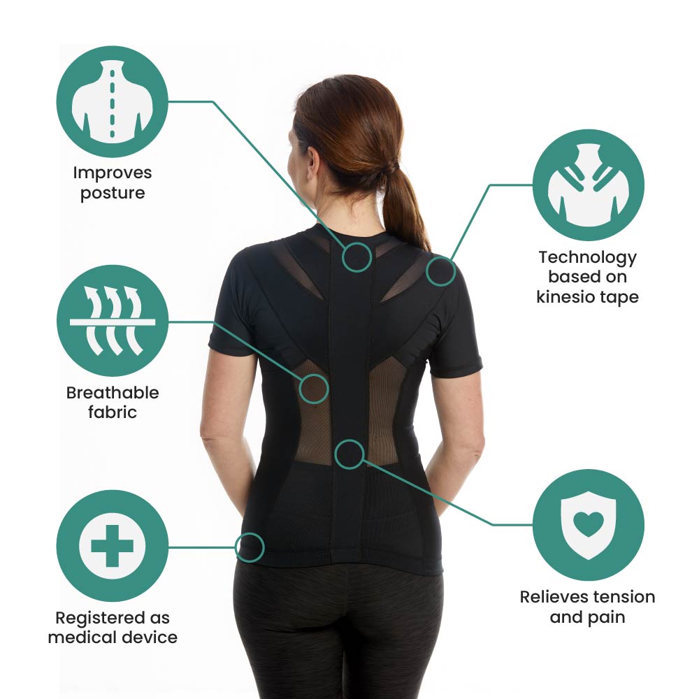 Women's Posture Shirt™ Zipper - Black